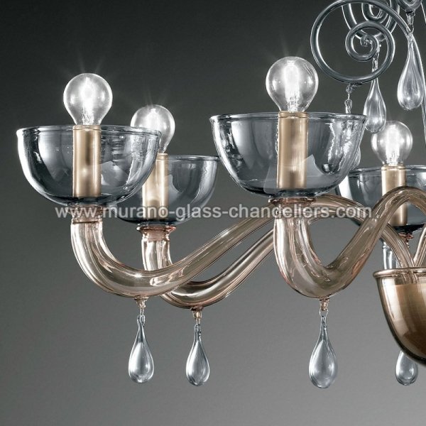 MURANO GLASS CHANDELIERSۥꥢͥ󥬥饹ǥꥢ8DUNCANסW940H760mm