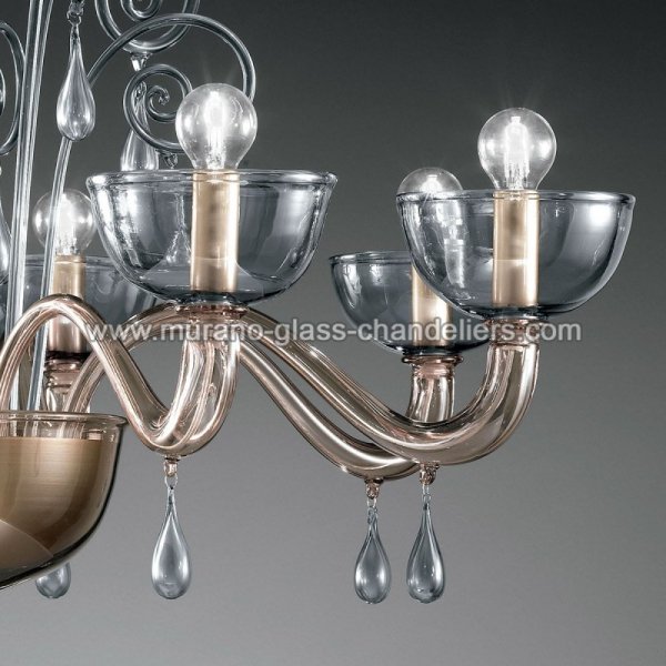 MURANO GLASS CHANDELIERSۥꥢͥ󥬥饹ǥꥢ8DUNCANסW940H760mm