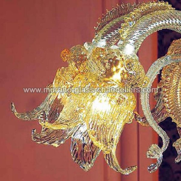 MURANO GLASS CHANDELIERSۥꥢͥ󥬥饹ǥꥢ6ELLESSEסW850H800mm