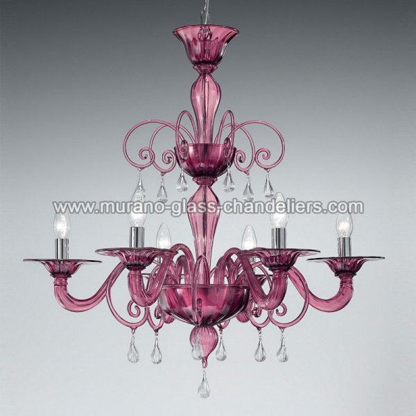 MURANO GLASS CHANDELIERSۥꥢͥ󥬥饹ǥꥢ6GERTRUDEסW740H780mm