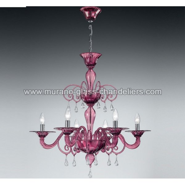 MURANO GLASS CHANDELIERSۥꥢͥ󥬥饹ǥꥢ6GERTRUDEסW740H780mm