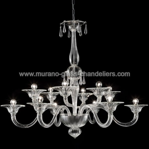 MURANO GLASS CHANDELIERSۥꥢͥ󥬥饹ǥꥢ12GIOIAסW900H1100mm