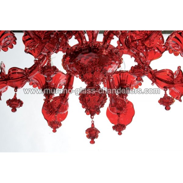 MURANO GLASS CHANDELIERSۥꥢͥ󥬥饹ǥꥢ6GRANATOסW860H750mm