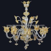 【MURANO GLASS CHANDELIERS】イタリア・ヴェネチアンガラスシャンデリア8灯「MADELINE」（W950×H800mm）<img class='new_mark_img2' src='https://img.shop-pro.jp/img/new/icons1.gif' style='border:none;display:inline;margin:0px;padding:0px;width:auto;' />