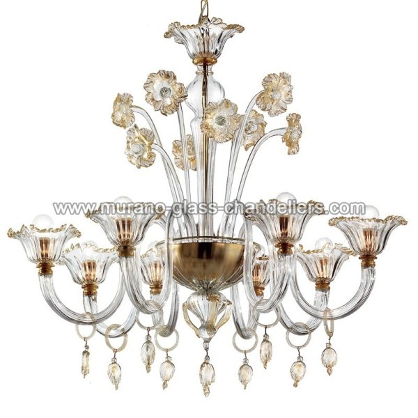 MURANO GLASS CHANDELIERSۥꥢͥ󥬥饹ǥꥢ8NOVECENTOסW900H850mm