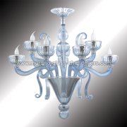 【MURANO GLASS CHANDELIERS】イタリア・ヴェネチアンガラスシャンデリア9灯「NUVOLA」（W900×H800mm）