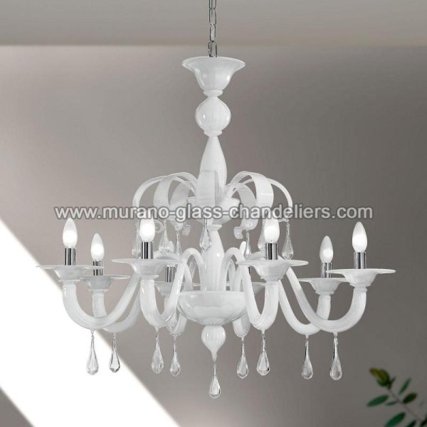 MURANO GLASS CHANDELIERSۥꥢͥ󥬥饹ǥꥢ8OLIVIAסW900H800mm