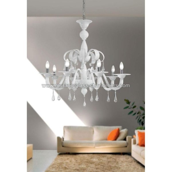 MURANO GLASS CHANDELIERSۥꥢͥ󥬥饹ǥꥢ8OLIVIAסW900H800mm