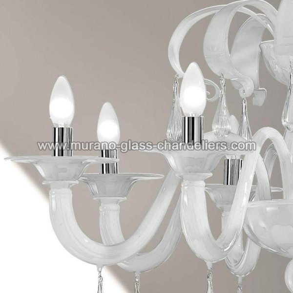 MURANO GLASS CHANDELIERSۥꥢͥ󥬥饹ǥꥢ8OLIVIAסW900H800mm