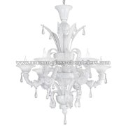 【MURANO GLASS CHANDELIERS】イタリア・ヴェネチアンガラスシャンデリア6灯「PARADISO」（W850×H1000mm）<img class='new_mark_img2' src='https://img.shop-pro.jp/img/new/icons1.gif' style='border:none;display:inline;margin:0px;padding:0px;width:auto;' />