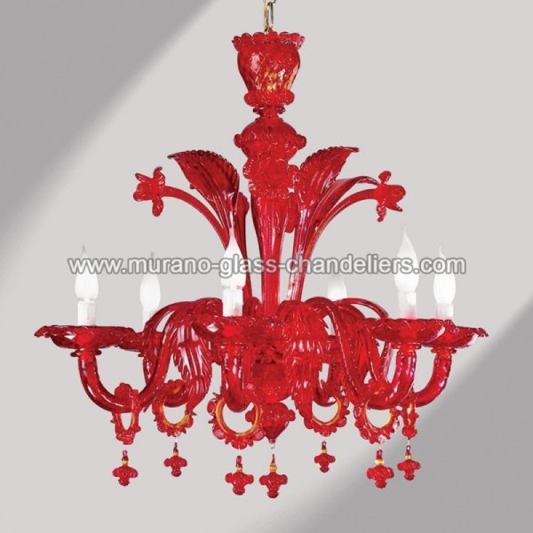 MURANO GLASS CHANDELIERSۥꥢͥ󥬥饹ǥꥢ6SANTA CROCEסW720H750mm