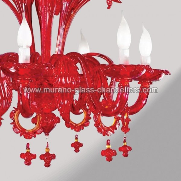 MURANO GLASS CHANDELIERSۥꥢͥ󥬥饹ǥꥢ6SANTA CROCEסW720H750mm