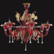 【MURANO GLASS CHANDELIERS】イタリア・ヴェネチアンガラスシャンデリア6灯「SIYANA」（W850×H850mm）<img class='new_mark_img2' src='https://img.shop-pro.jp/img/new/icons1.gif' style='border:none;display:inline;margin:0px;padding:0px;width:auto;' />