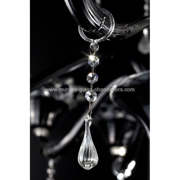 MURANO GLASS CHANDELIERSۥꥢͥ󥬥饹ǥꥢ8SOLENNEסW1150H1050mm