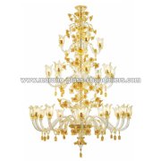 【MURANO GLASS CHANDELIERS】イタリア・ヴェネチアンガラスシャンデリア24灯「STEVIE」（W1400×H2000mm）<img class='new_mark_img2' src='https://img.shop-pro.jp/img/new/icons1.gif' style='border:none;display:inline;margin:0px;padding:0px;width:auto;' />
