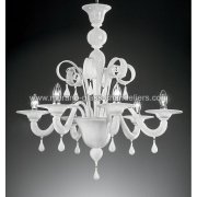 MURANO GLASS CHANDELIERSۥꥢͥ󥬥饹ǥꥢ6STIGEסW760H720mm