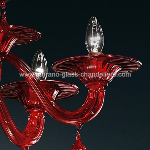 MURANO GLASS CHANDELIERSۥꥢͥ󥬥饹ǥꥢ6STIGEסW760H720mm