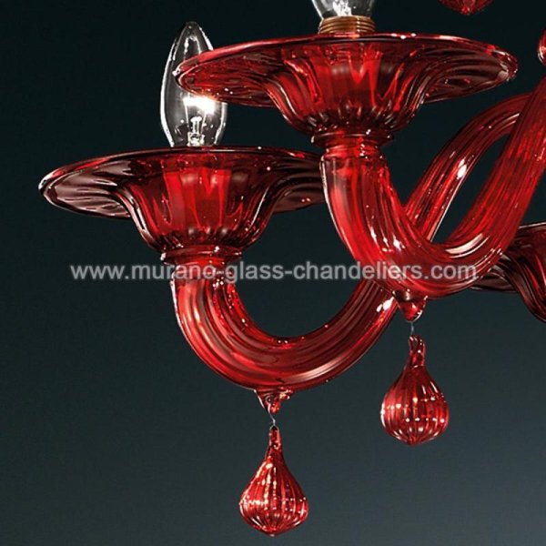 MURANO GLASS CHANDELIERSۥꥢͥ󥬥饹ǥꥢ6STIGEסW760H720mm