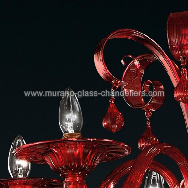 MURANO GLASS CHANDELIERSۥꥢͥ󥬥饹ǥꥢ6STIGEסW760H720mm