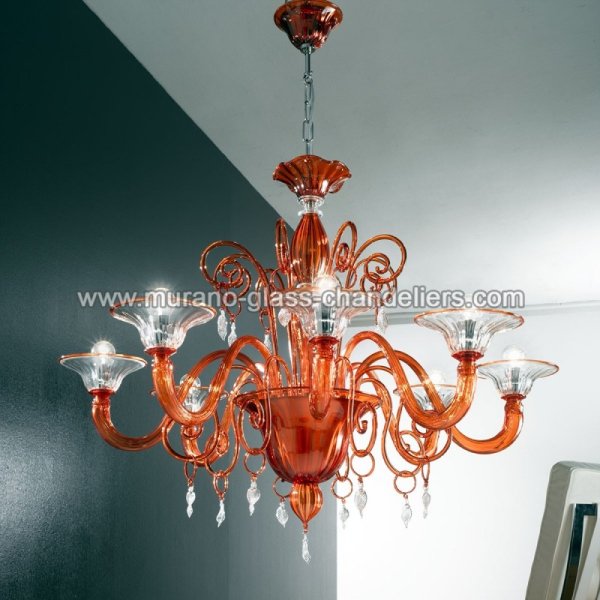 MURANO GLASS CHANDELIERSۥꥢͥ󥬥饹ǥꥢ8TARICסW940H740mm