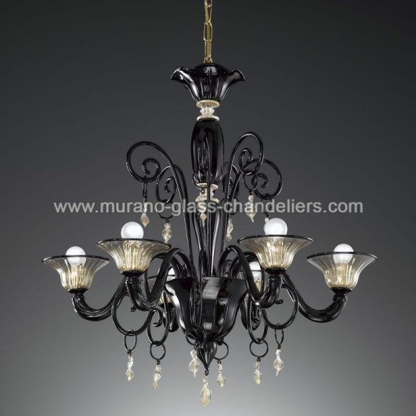 MURANO GLASS CHANDELIERSۥꥢͥ󥬥饹ǥꥢ6TARICסW740H700mm