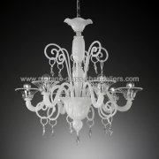 【MURANO GLASS CHANDELIERS】イタリア・ヴェネチアンガラスシャンデリア6灯「TARIC」（W740×H700mm）<img class='new_mark_img2' src='https://img.shop-pro.jp/img/new/icons1.gif' style='border:none;display:inline;margin:0px;padding:0px;width:auto;' />