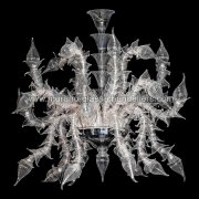 【MURANO GLASS CHANDELIERS】イタリア・ヴェネチアンガラスシャンデリア24灯「ANIBA」（W1000×H1000mm）