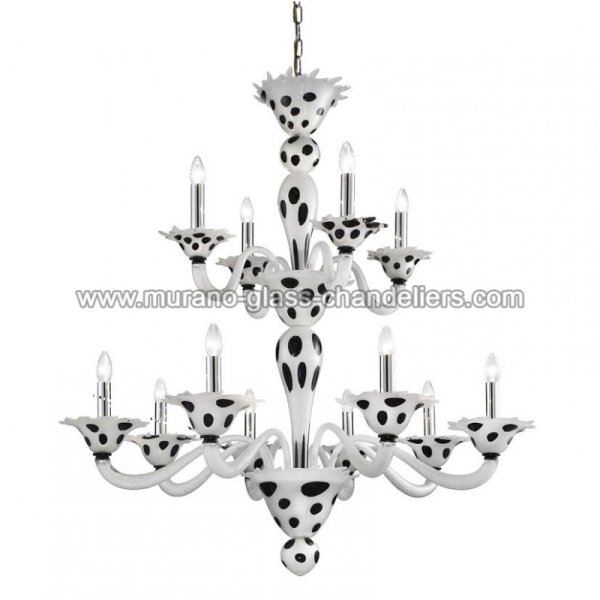 MURANO GLASS CHANDELIERSۥꥢͥ󥬥饹ǥꥢ12DALMATAסW1000H1150mm