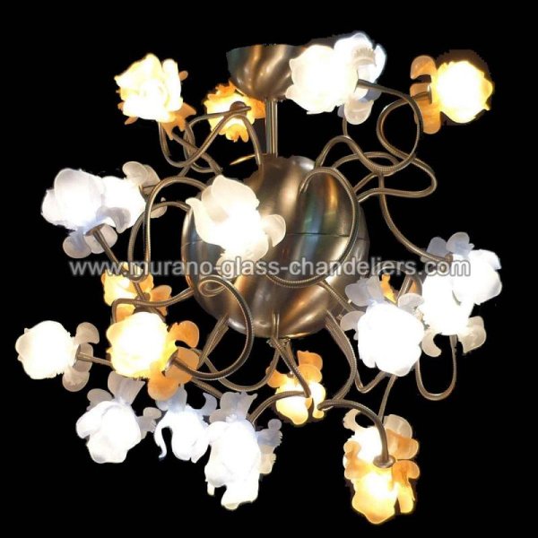 MURANO GLASS CHANDELIERSۥꥢͥ󥬥饹ǥꥢ16FIORI DI SETAסW800H800mm