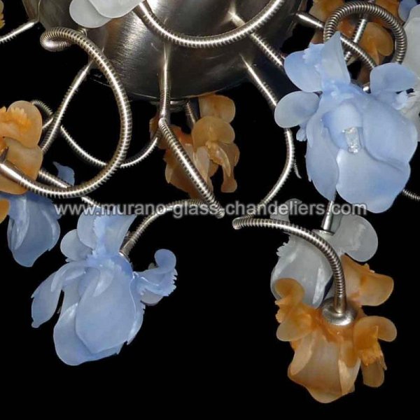 MURANO GLASS CHANDELIERSۥꥢͥ󥬥饹ǥꥢ16FIORI DI SETAסW800H800mm