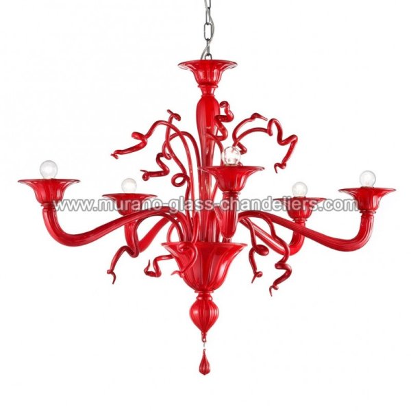 MURANO GLASS CHANDELIERSۥꥢͥ󥬥饹ǥꥢ6FOSCARIסW1040H820mm