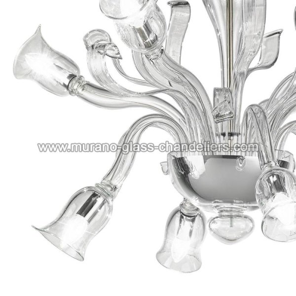 MURANO GLASS CHANDELIERSۥꥢͥ󥬥饹ǥꥢ8GIGLIOLAסW900H650mm