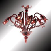 【MURANO GLASS CHANDELIERS】イタリア・ヴェネチアンガラスシャンデリア10灯「MAGMA」（W1000×H800mm）<img class='new_mark_img2' src='https://img.shop-pro.jp/img/new/icons1.gif' style='border:none;display:inline;margin:0px;padding:0px;width:auto;' />