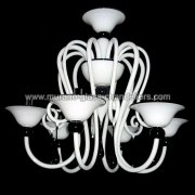 【MURANO GLASS CHANDELIERS】イタリア・ヴェネチアンガラスシャンデリア6灯「SERPICO」（W800×H700mm）<img class='new_mark_img2' src='https://img.shop-pro.jp/img/new/icons1.gif' style='border:none;display:inline;margin:0px;padding:0px;width:auto;' />