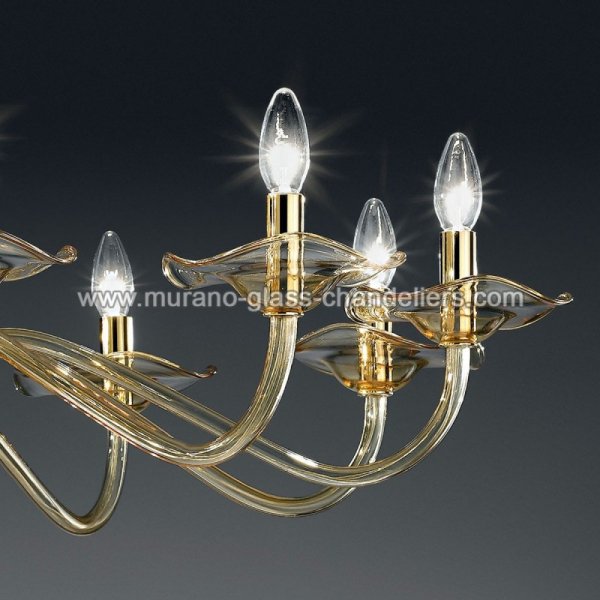 MURANO GLASS CHANDELIERSۥꥢͥ󥬥饹ǥꥢ10ARAGONAסW1100H650mm