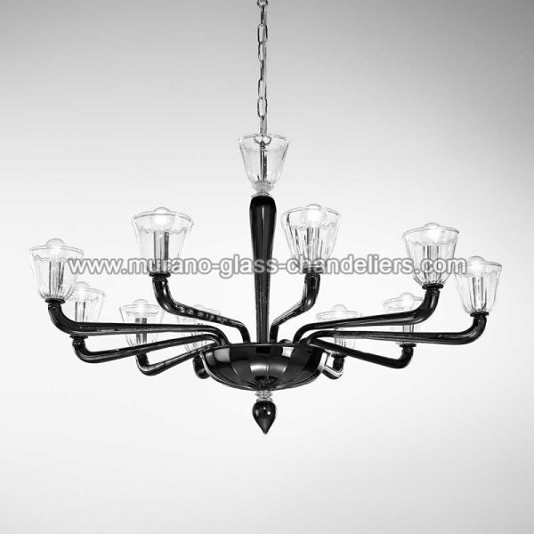 MURANO GLASS CHANDELIERSۥꥢͥ󥬥饹ǥꥢ10ASTICEסW1000H640mm