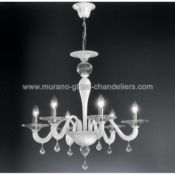 MURANO GLASS CHANDELIERSۥꥢͥ󥬥饹ǥꥢ6CABIRIסW760H640mm