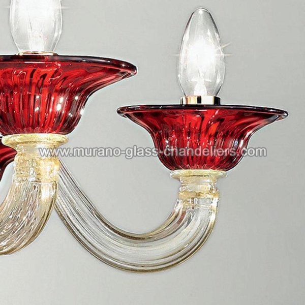 MURANO GLASS CHANDELIERSۥꥢͥ󥬥饹ǥꥢ6ERMESסW740H540mm