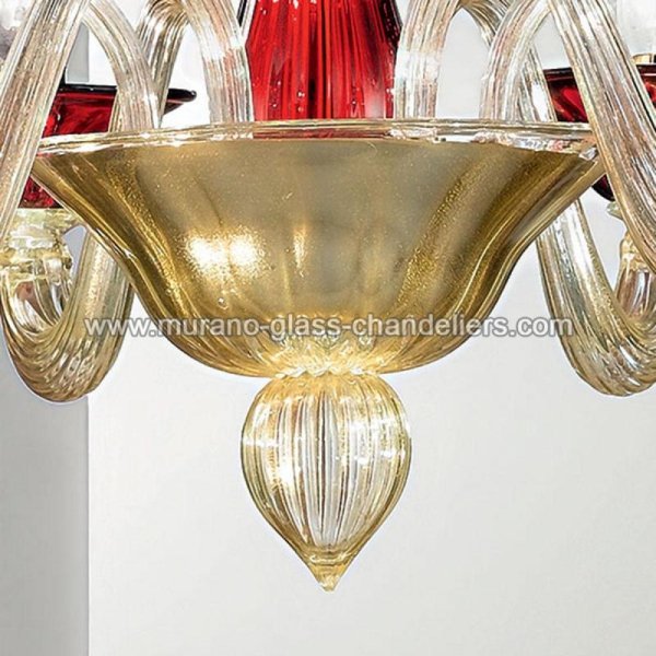 MURANO GLASS CHANDELIERSۥꥢͥ󥬥饹ǥꥢ6ERMESסW740H540mm