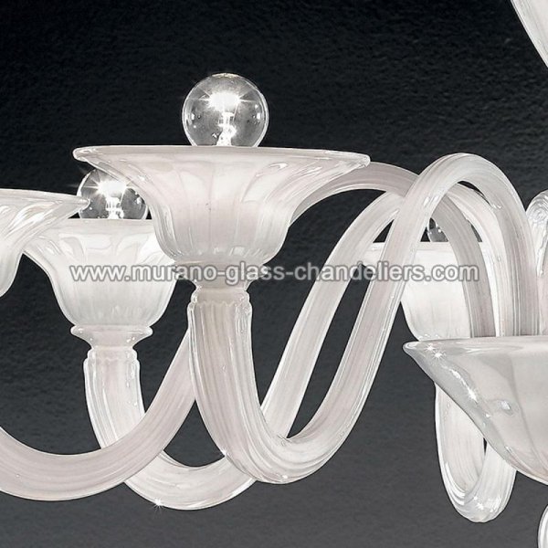 MURANO GLASS CHANDELIERSۥꥢͥ󥬥饹ǥꥢ8ERMESסW880H540mm