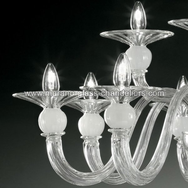 MURANO GLASS CHANDELIERSۥꥢͥ󥬥饹ǥꥢ12ERMIONEסW900H540mm