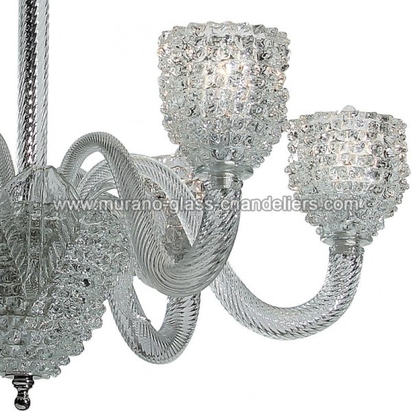 MURANO GLASS CHANDELIERSۥꥢͥ󥬥饹ǥꥢ6GHIACCIOסW860H920mm