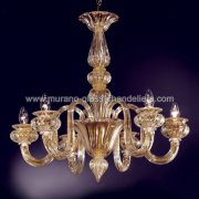 【MURANO GLASS CHANDELIERS】イタリア・ヴェネチアンガラスシャンデリア6灯「GIUDECCA」（W760×H660mm）<img class='new_mark_img2' src='https://img.shop-pro.jp/img/new/icons1.gif' style='border:none;display:inline;margin:0px;padding:0px;width:auto;' />