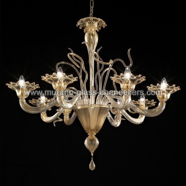 MURANO GLASS CHANDELIERSۥꥢͥ󥬥饹ǥꥢ8GONDOLAסW900H700mm