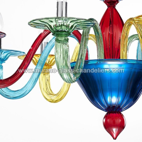 MURANO GLASS CHANDELIERSۥꥢͥ󥬥饹ǥꥢ8IRIDEסW920H660mm