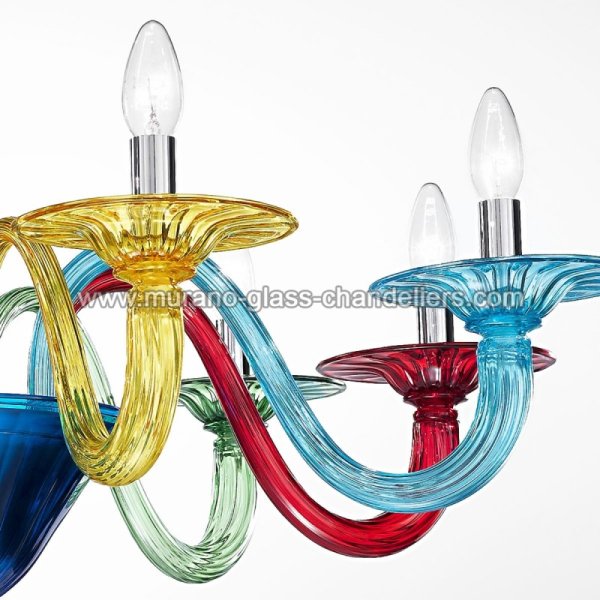 MURANO GLASS CHANDELIERSۥꥢͥ󥬥饹ǥꥢ8IRIDEסW920H660mm