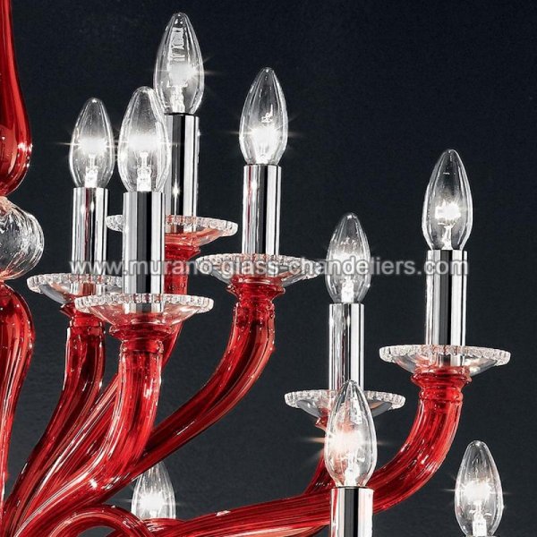 MURANO GLASS CHANDELIERSۥꥢͥ󥬥饹ǥꥢ18LEONTEסW860H780mm