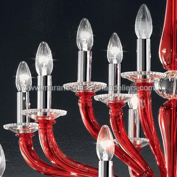 MURANO GLASS CHANDELIERSۥꥢͥ󥬥饹ǥꥢ18LEONTEסW860H780mm