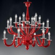 【MURANO GLASS CHANDELIERS】イタリア・ヴェネチアンガラスシャンデリア18灯「LEONTE」（W860×H780mm）<img class='new_mark_img2' src='https://img.shop-pro.jp/img/new/icons1.gif' style='border:none;display:inline;margin:0px;padding:0px;width:auto;' />