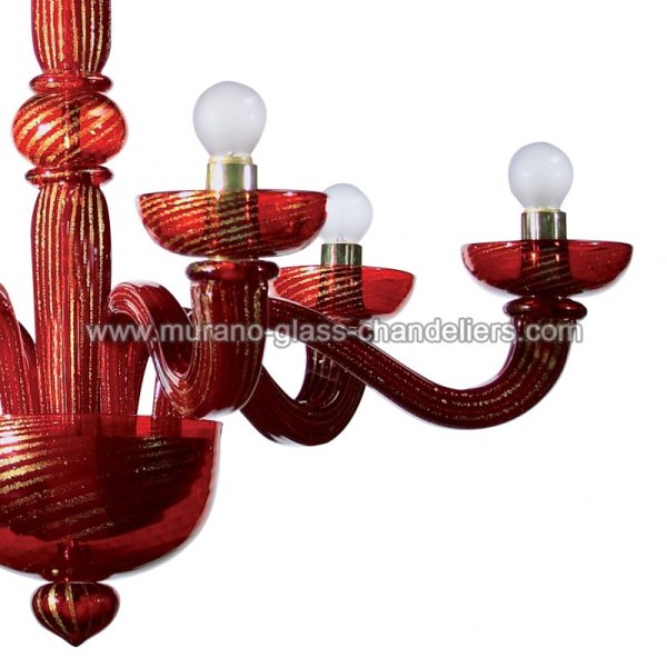 MURANO GLASS CHANDELIERSۥꥢͥ󥬥饹ǥꥢ6PANTALONEסW800H650mm